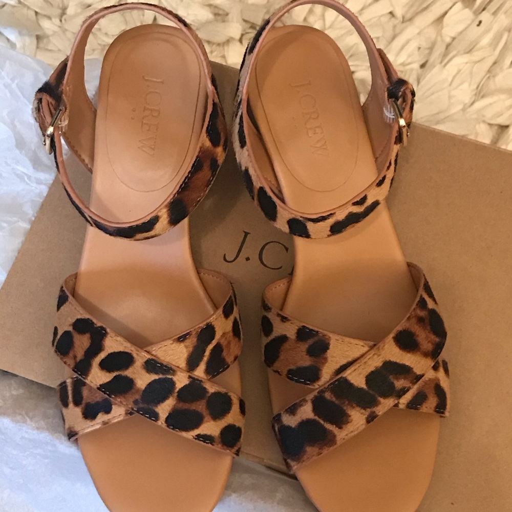 J. Crew block heel sandals